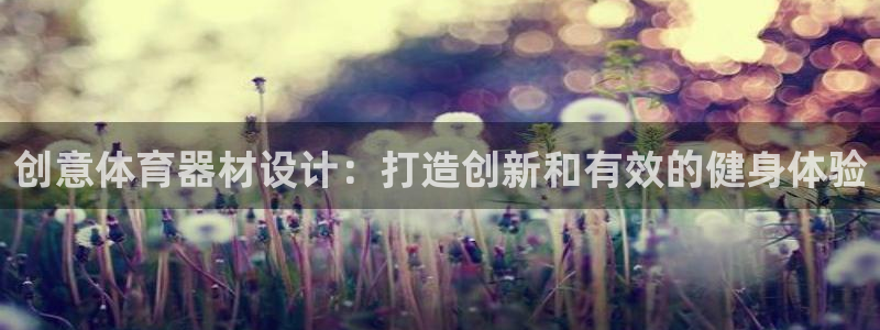 尊龙app注册官网：创意体育器材设计：打造创新和有效