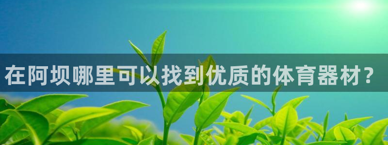 凯时国际app首页登录：在阿坝哪里可以找到优质的体育
