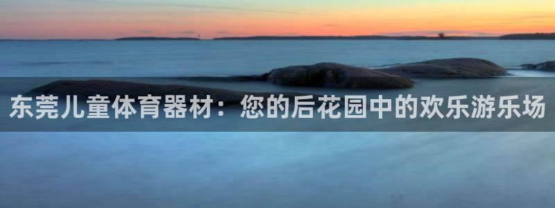 尊龙人生就是博网站下载：东莞儿童体育器材：您的后花园
