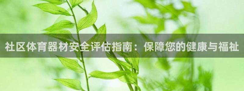 尊龙凯时 - 人生就是搏有假吗：社区体育器材安全评估