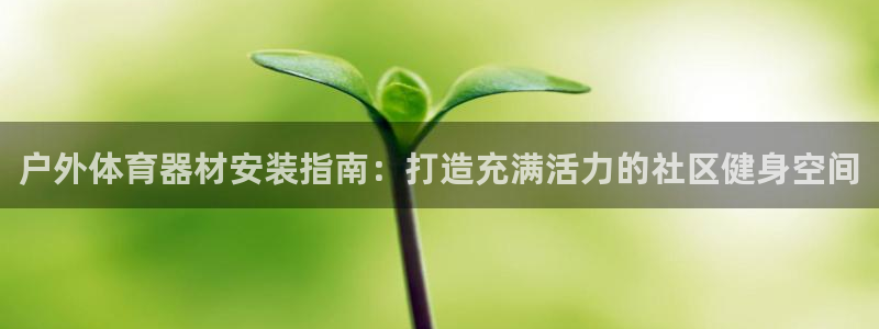 尊龙 6：户外体育器材安装指南：打造充满活力的社区健
