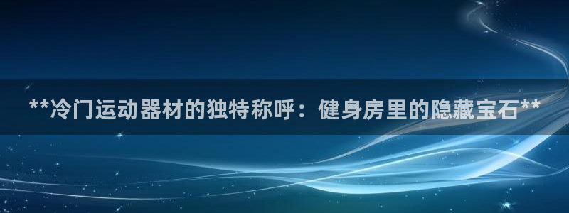 尊龙凯时官网网页版：**冷门运动器材的独特称呼：健身
